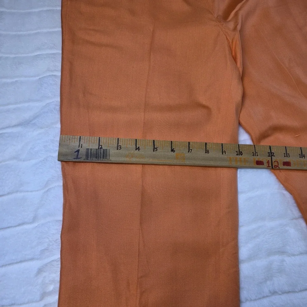 Ralph Lauren Purple Label Bobynn Silk Shantung Pants Womens‎ 6 Orange $1290